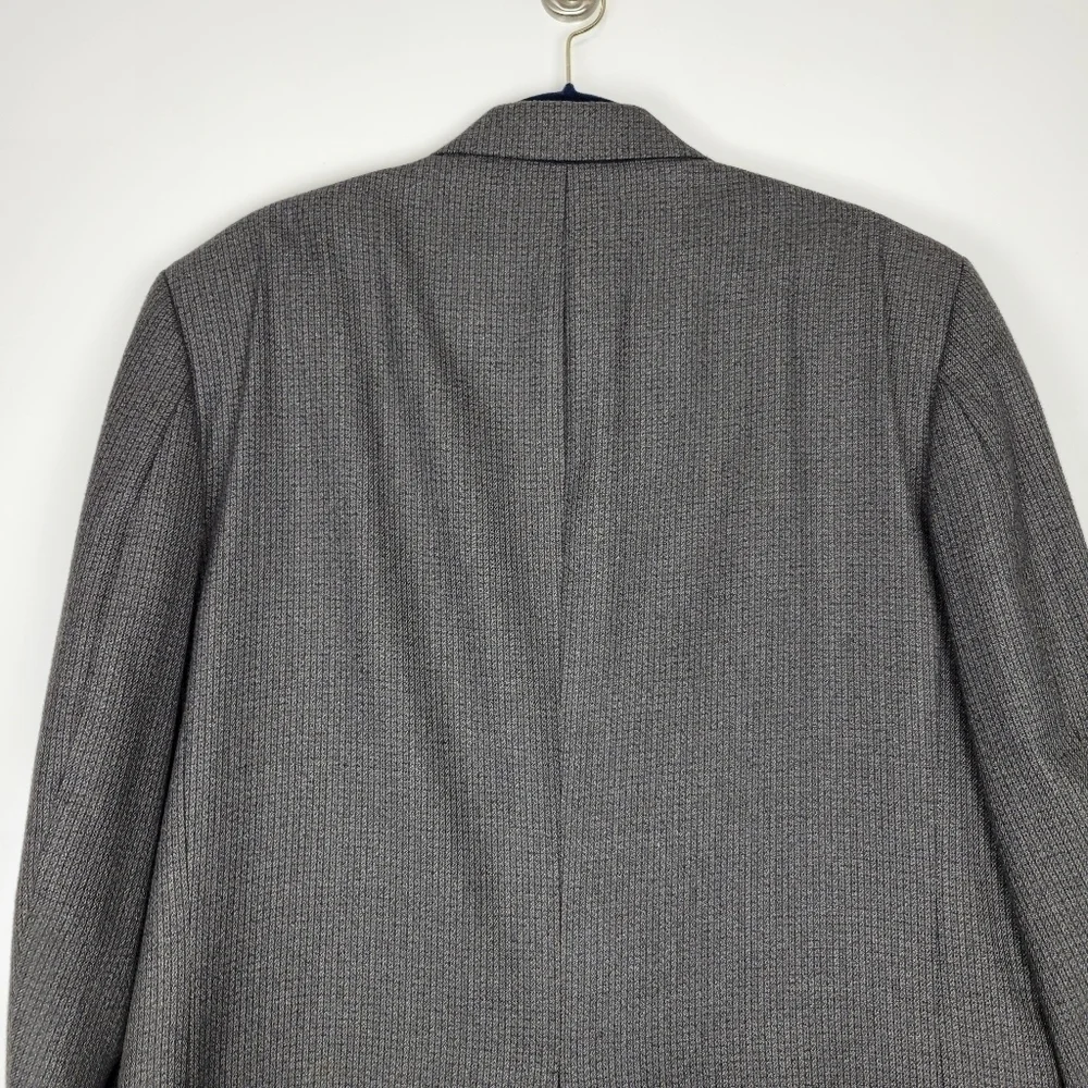 Geoffrey Beene Men's Textured Gray Black Brown Blazer 2 Button Size 42R